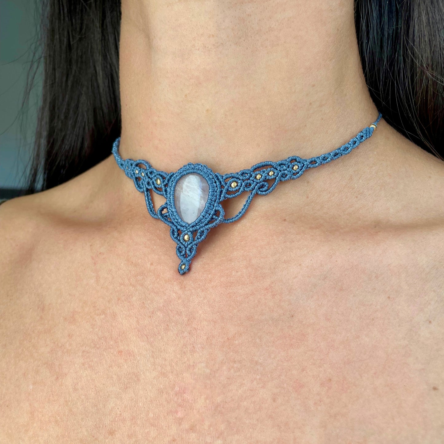 Collana con pietra di ‘Quarzo Rosa’