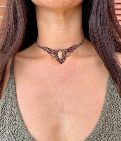 Collana 'Cassiopea' con Occhio di Tigre